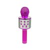 Microfon wireless Difuzor USB inregistrare model karaoke roz
