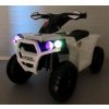 Quad electric pentru copii J8 cu efecte alb