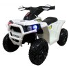 Quad electric pentru copii J8 cu efecte alb