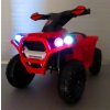 Quad electric pentru copii J8 cu efecte rosu