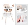 Dětská jídelní židlička 6v1 béžová03