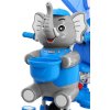 Tricicleta pentru copii elefant cu efecte sonore albastru