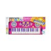 Dětský interaktivní klavír keyboard s mikrofonem růžový2