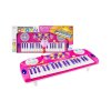 Dětský interaktivní klavír keyboard s mikrofonem růžový1