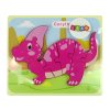 Puzzle din lemn dinozaur Corythosaurus Spinosaurus violet