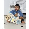 Tablă de activități din lemn pentru copii, 11 in 1