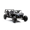 Elektrické autíčko Buggy UTV čtyřmístné 24V nafukovací kola bílé01