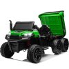Elektrické autíčko Farmer Truck 6x6 Sklápěcí 60kg zelené A730 2
