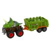 Mașină electrică de jucărie cu tematică dinozaur - Trailer cu 4 bucăți de dinozauri