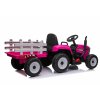 Elektrický traktor s vlečkou T2 Blow růžový (4)