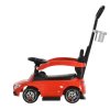 Jeździk buton walker Mercedes 3in1, masina mare rosie pentru copii