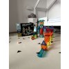 Kit construcție magnetică , pistă pentru bile cu efecte luminoase 150 de piese