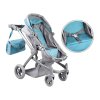 Multifunkční kočárek pro panenky 4v1 modrý06