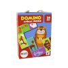 Puzzle de domino cu două fețe cu animale 10cm x 5cm 28 părți