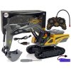 Excavator pe șenile cu telecomandă de 2,4 GHz galben