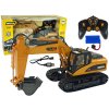 R/C 1:14 Excavator pe șenile galben cu telecomandă