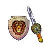 Set de cavaler cu sabie și scut din spumă cu leu