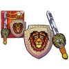 Set de cavaler cu sabie și scut din spumă cu leu