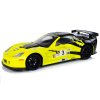 Mașină sport Corvette C6R 1:18 telecomandă R/C galben cu efecte