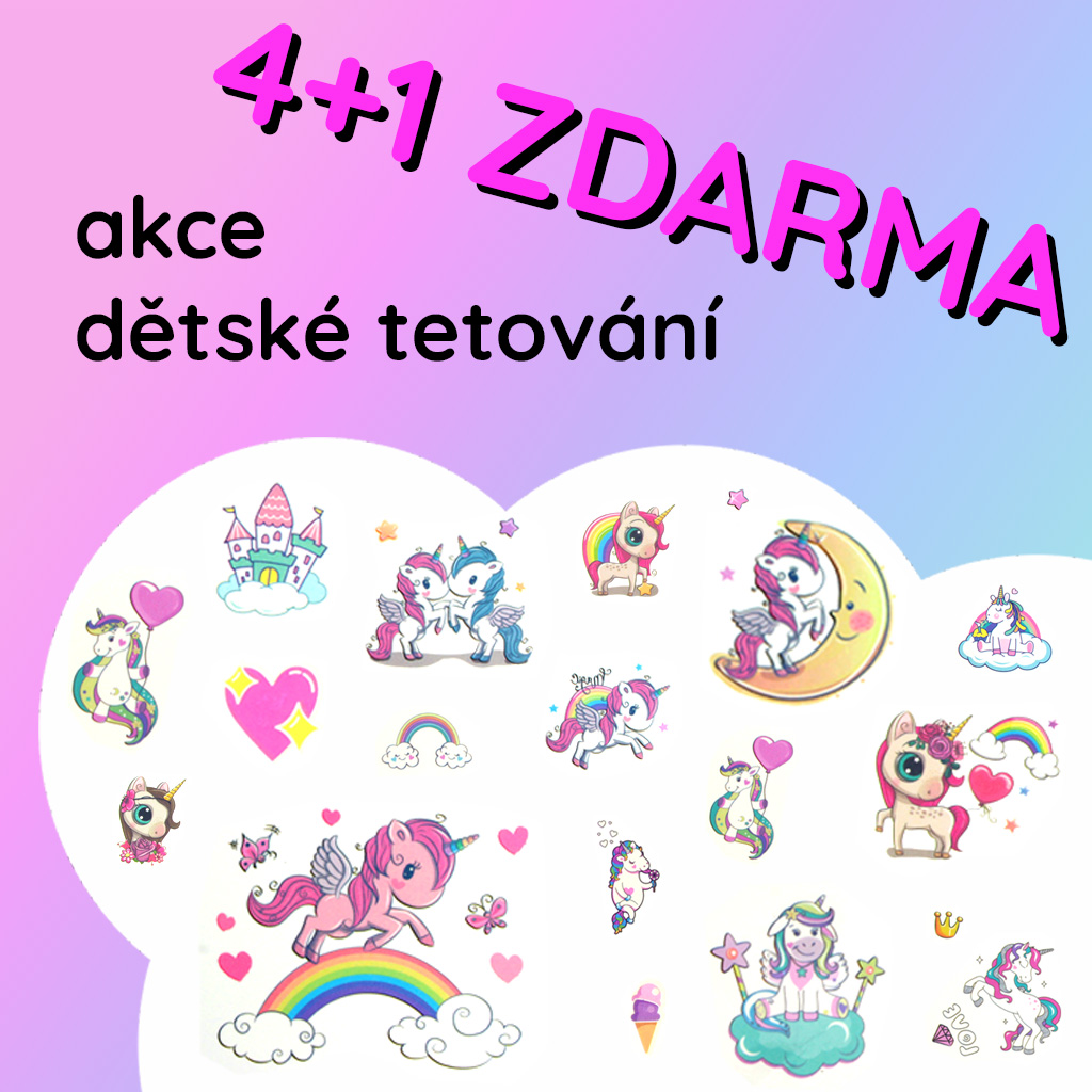 Tetování 4+1 ZDARMA