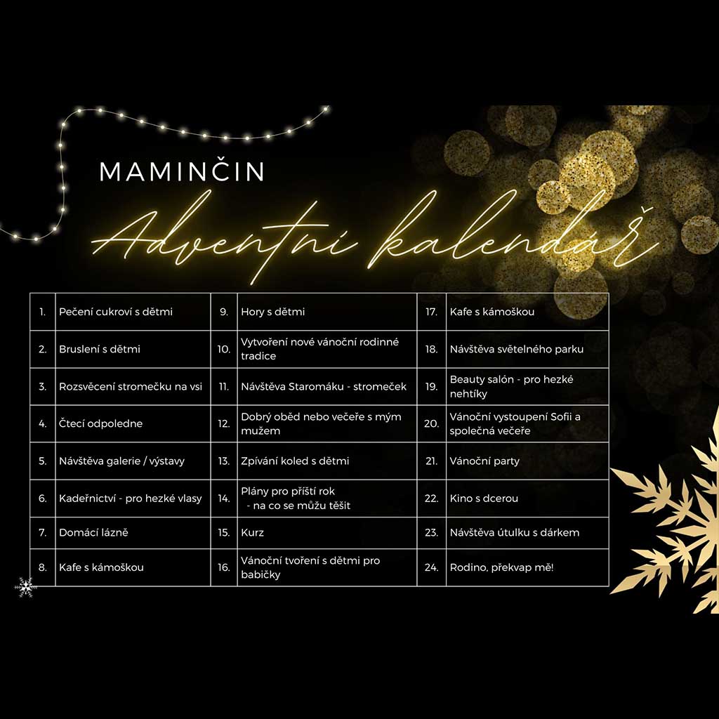 Maminčin adventní kalendář