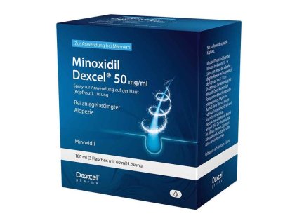 Dexcel minoxidil - roztok pro muže 5 % - 6 měsíční kůra