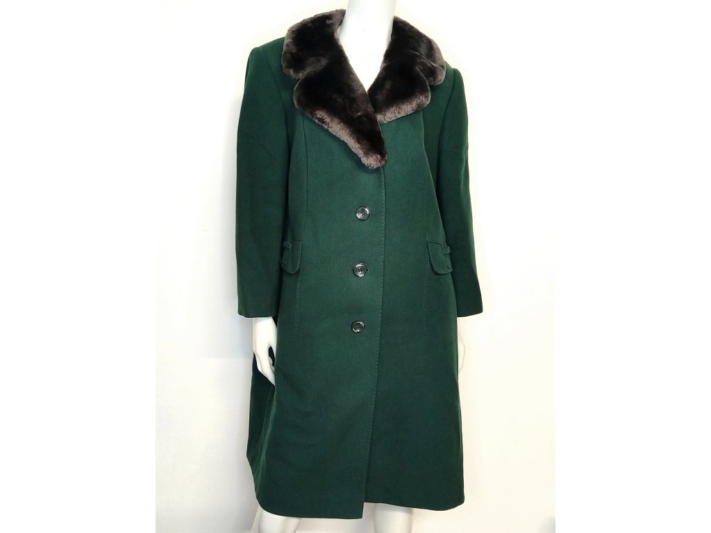 Dámský zimní kabát- 85% vlna