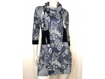 Dámská dlouhá halenka 3/4 rukáv + šálka