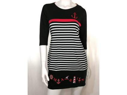 Dámská dlouhá halenka 3/4 rukáv