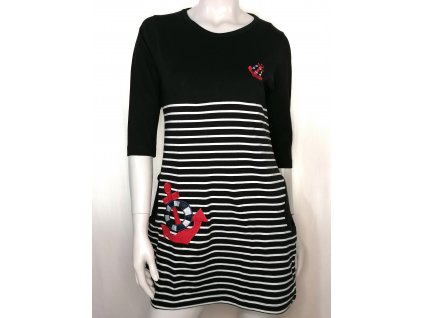 Dámská dlouhá halenka 3/4 rukáv