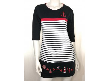 Dámská dlouhá halenka 3/4 rukáv