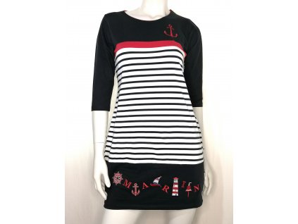 Dámská dlouhá halenka 3/4 rukáv