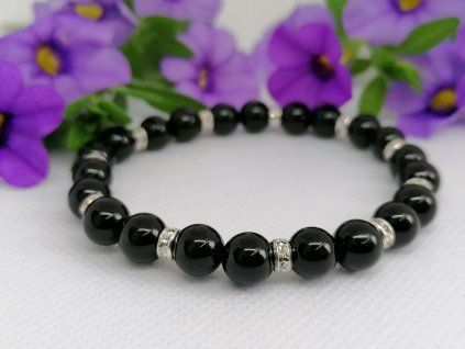 Minerální náramek – Obsidián