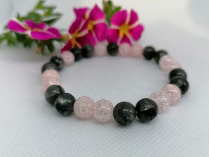 Minerální náramek – Labradorit, Křišťál