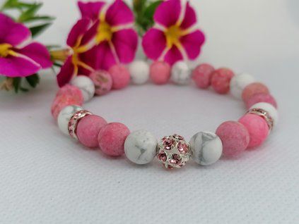 Minerální náramek – Achát, Magnezit