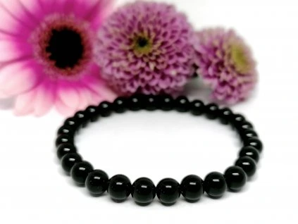 Minerální náramek - Obsidián