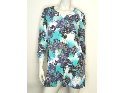 Dámská dlouhá halenka 3/4 rukáv