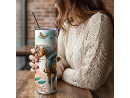 Termo kelímek Dívka s koněm