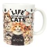 Hrnek Život je lepší s kočkami
