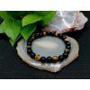 Minerální náramek – Tygří oko, Obsidián