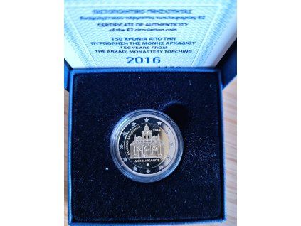 2 euro Grécko 2016 - Arkadi (Proof)