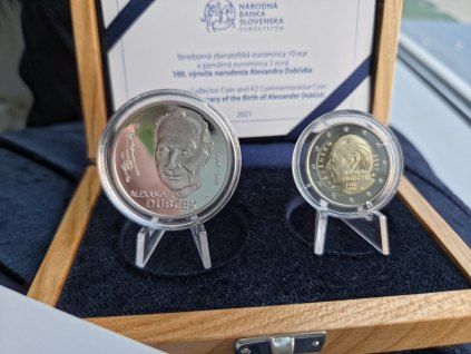 2 euro Slovensko 2021 - Alexander Dubček (Proof dvojička)
