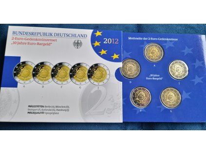 2 euro Nemecko 2012 - 10 rokov Eura (Proof)