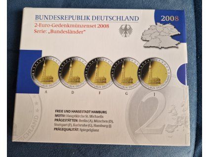 2 euro Germany 2008 - Hamburg (proof)