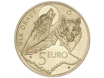 5 euro Slovensko 2021 - Vlk Dravý