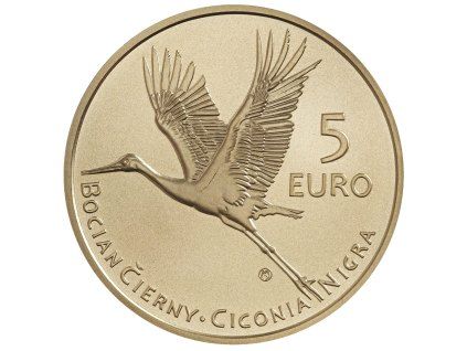 5 euro Slovakia 2023 - Black Stork
