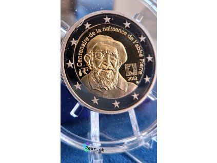 2 euro Francúzsko 2012 - Abbé Pierre (Proof)