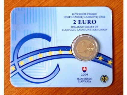 2 euro Slovensko 2009 - HMÚ - panáčik (BU karta)