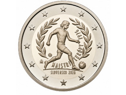 2 euro Slovensko 2026 futbal unc