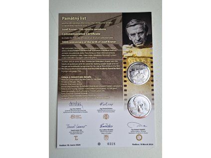 10 euro Slovakia - Commemorative Certificates